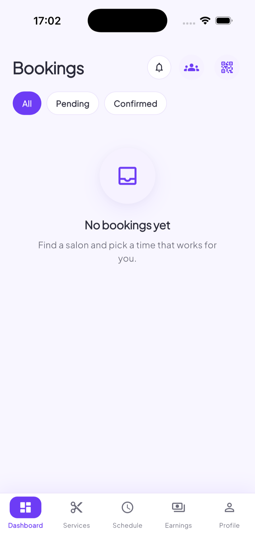 Owner dashboard: bookings